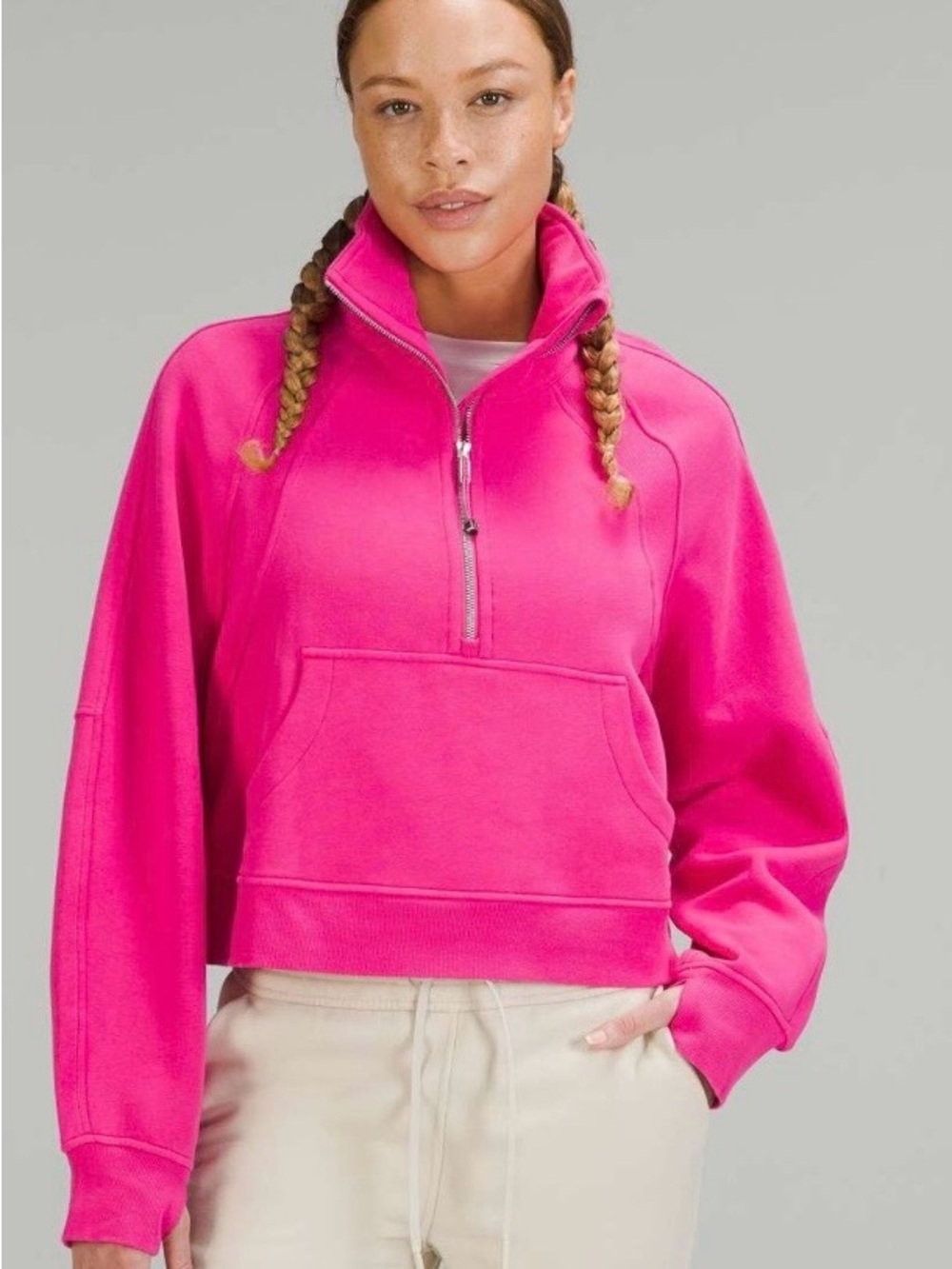 Lululemon scuba oversized funnel neck half zip XS/small